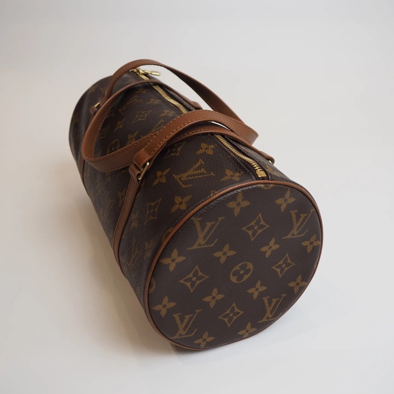 LOUIS VUTTION PALLION紅皮圓筒子母包-7