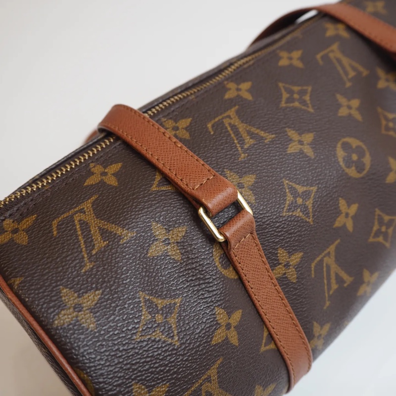 LOUIS VUTTION PALLION紅皮圓筒子母包-12