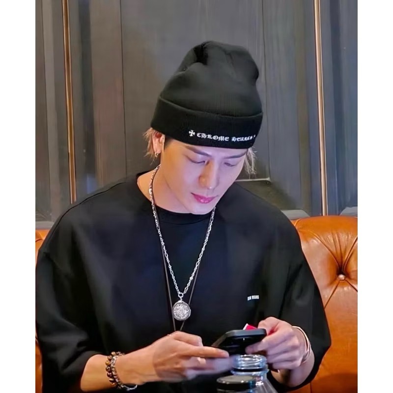 Chrome Hearts克羅心 CH刺繡 字體 毛帽 針織帽-4