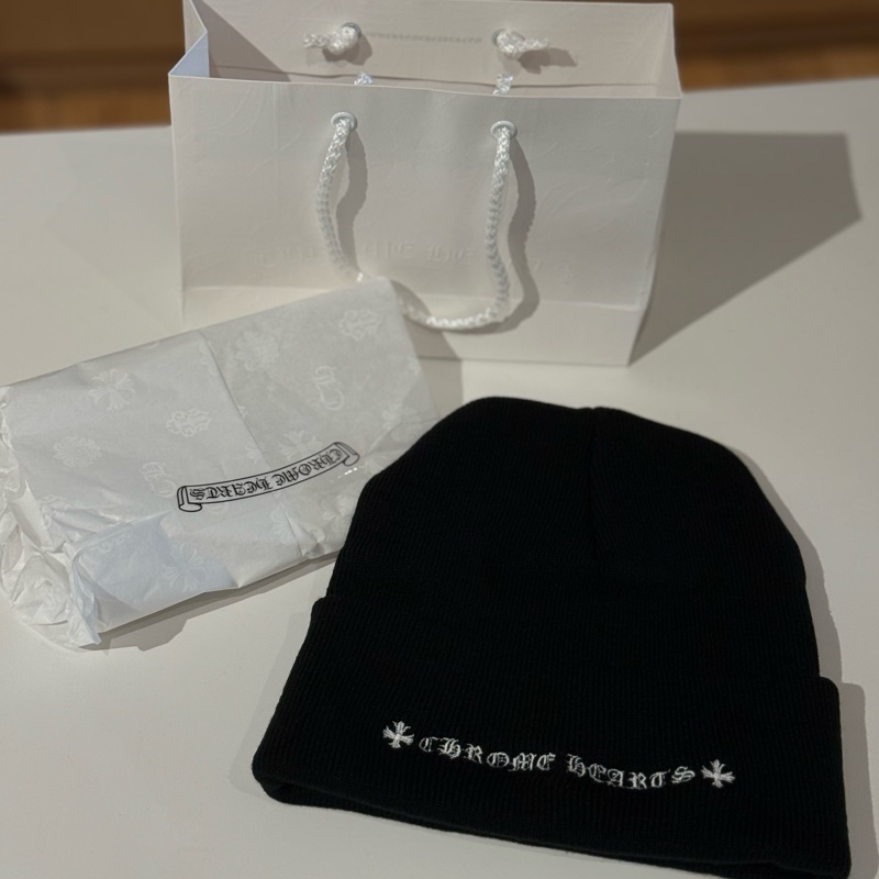 Chrome Hearts克羅心 CH刺繡 字體 毛帽 針織帽-8