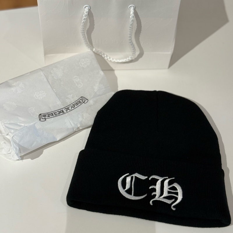Chrome Hearts克羅心 CH刺繡 字體 毛帽 針織帽-9