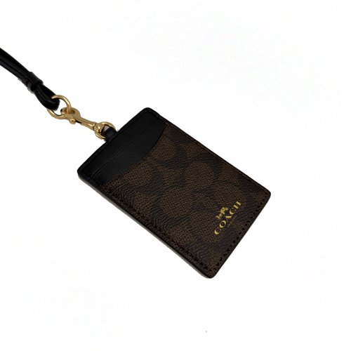 [全新] COACH C LOGO證件識別證保護套(深咖)-2