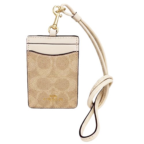 [全新] COACH C LOGO證件識別證保護套(米白)-0