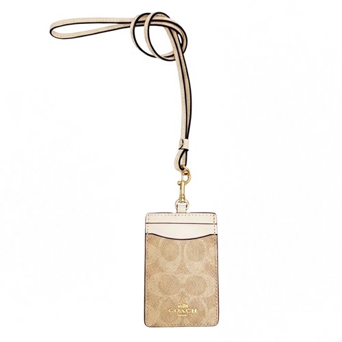 [全新] COACH C LOGO證件識別證保護套(米白)-3