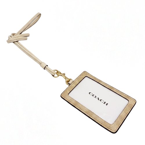 [全新] COACH C LOGO證件識別證保護套(米白)-4