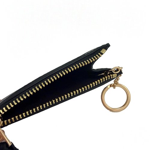 [全新] COACH  C LOGO悠遊卡夾鑰匙零錢包(深咖)-4