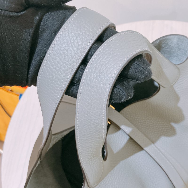 TK1918 愛馬仕菜籃子22 積雨雲灰 手拿包包 Hermes Picotin lock 22 Taurillon Clemence OL Gris Meyer-18