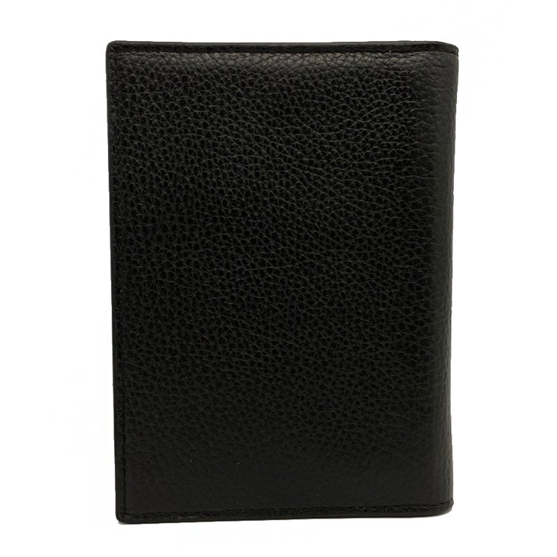 [全新] COACH 新款素面牛皮拉鍊零錢袋證件護照夾(黑)-2