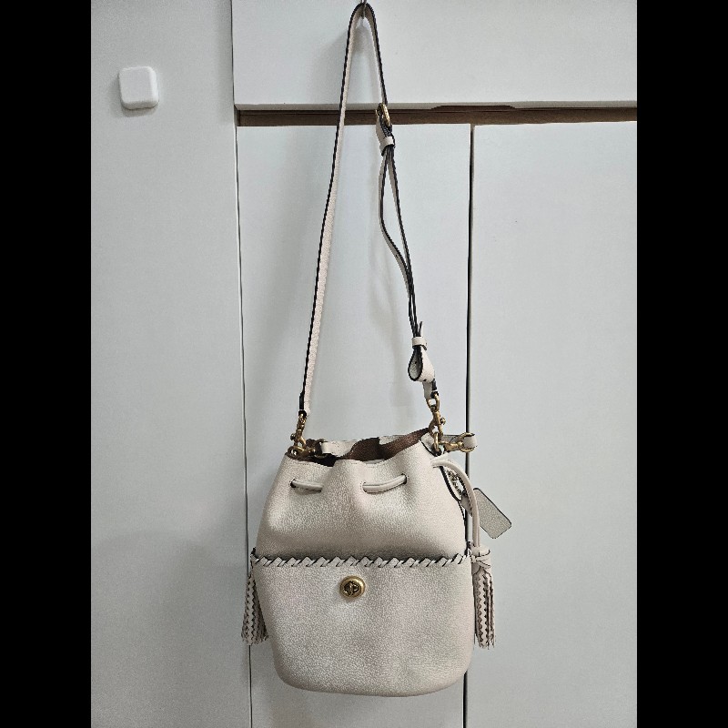 COACH Lora Bucket白色水桶包-0