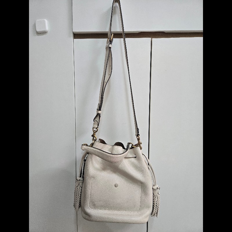 COACH Lora Bucket白色水桶包-1