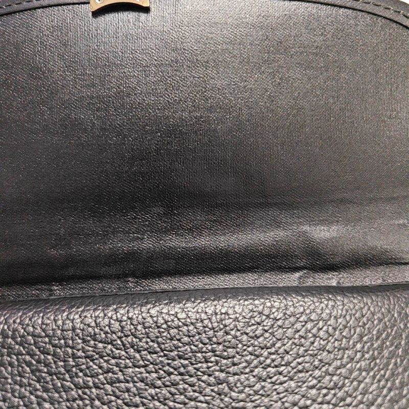 BURBERRY黑色牛皮單肩包手提包斜挎包金色五金可拆卸肩帶-8