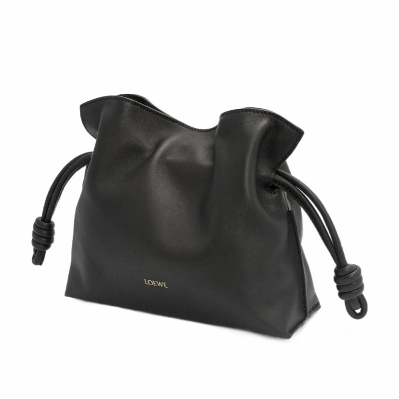 Loewe 女士 迷你Flamenco clutch抽繩斜挎包均碼碼MINI、23.9cm*9cm*18cm-1