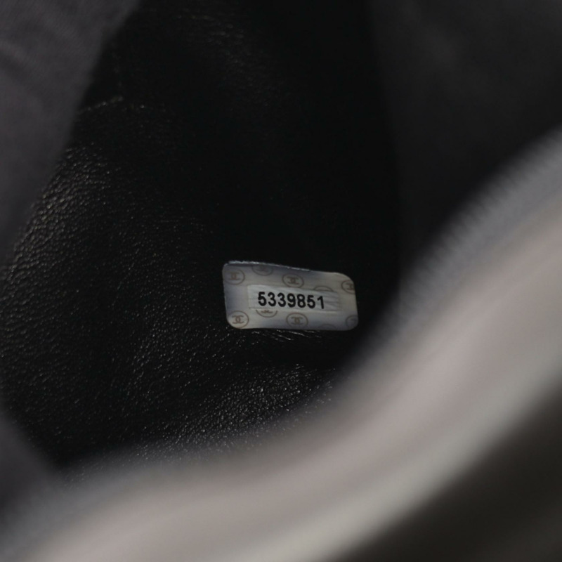 香奈兒 COCO 標誌鏈條單背包,羊皮材質,黑色/白色,二手,金色五金 CC-9