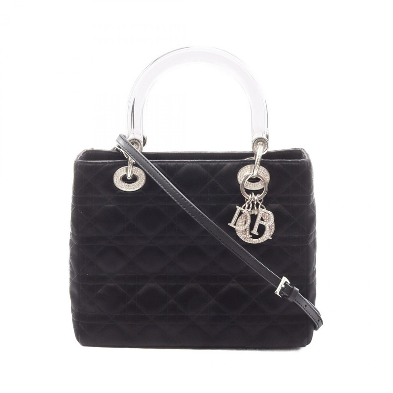 Dior LADY DIOR Cannage 斜背包 黑色 二手 女士 SHW-0