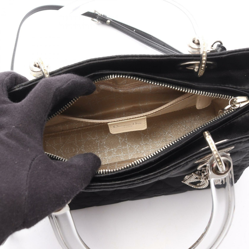 Dior LADY DIOR Cannage 斜背包 黑色 二手 女士 SHW-5