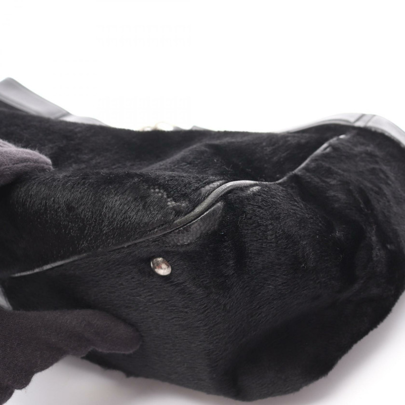 香奈兒黑色皮革鏈條肩托特包,二手女士SHW CC Coco-13