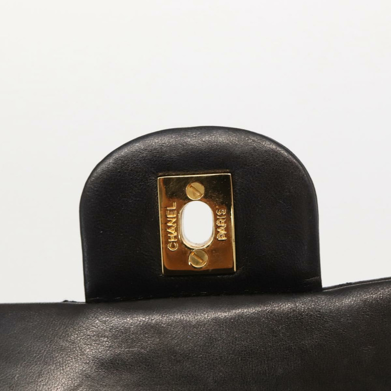 【日本直送】香奈兒 Matelasse 25 鏈條肩背包,羊皮材質,黑色,金色雙C標誌,正品編號 158894SAV-17