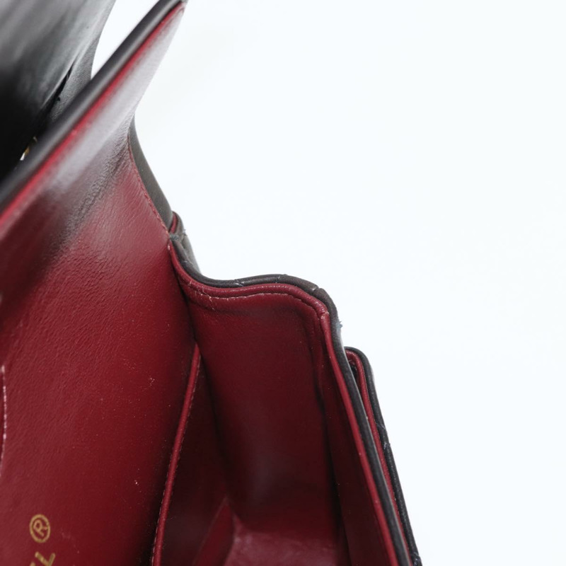 【日本直送】香奈兒 Matelasse 25 鏈條肩背包,羊皮材質,黑色,金色雙C標誌,正品編號 158894SAV-22