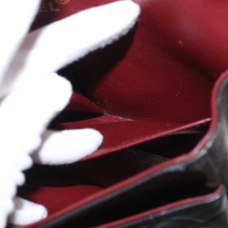 【日本直送】香奈兒 Matelasse 25 鏈條肩背包,羊皮材質,黑色,金色雙C標誌,正品編號 158894SAV-24