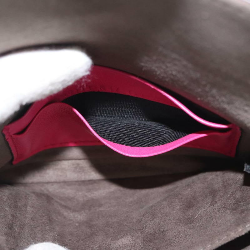 【日本直送】FENDI Micro Mamma Baguette 單肩包 皮革 兩用 粉紅色/銀色 正品 161186M-22