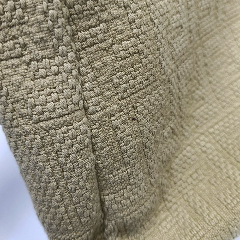 FENDI Peekaboo卡其色帆布雙F提花單肩包可拆卸肩帶-8