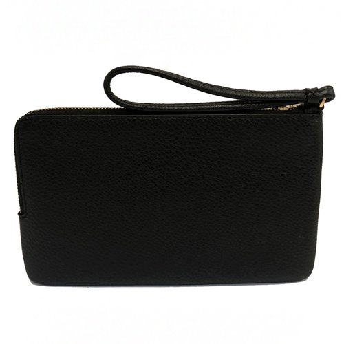 [全新] COACH  C LOGO長夾式雙層大手拿包/零錢包(深咖)-2