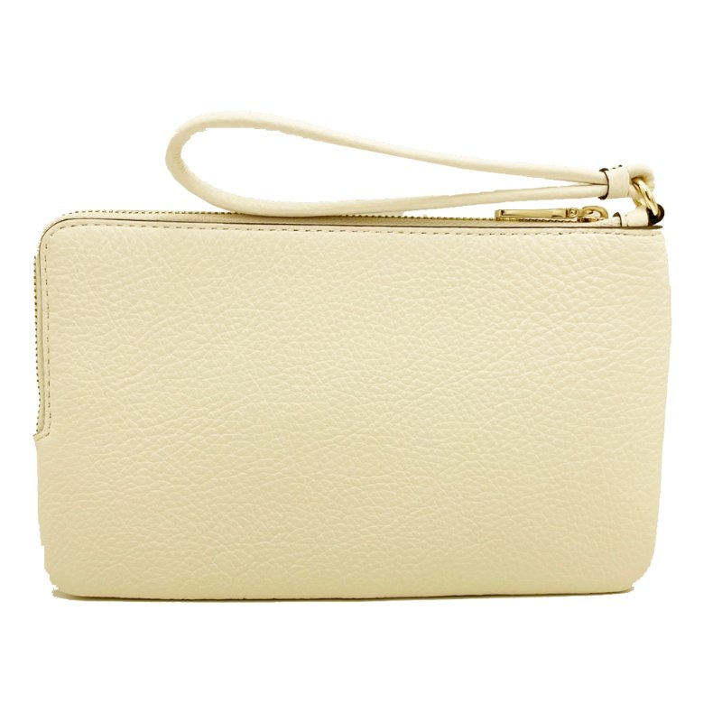 [全新] COACH  C LOGO玫瑰印花長夾式雙層大手拿包/零錢包-2