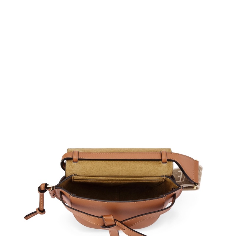 Loewe 女士 迷你Gate Dual 牛皮革提花單肩包均碼碼MINI、21cm*9.5cm*12.5cm-3
