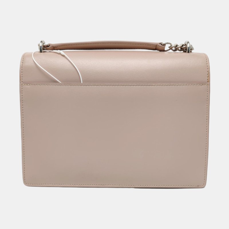 YSL SUNSET中號粉色牛皮日落包單肩包斜挎包銀色五金-4