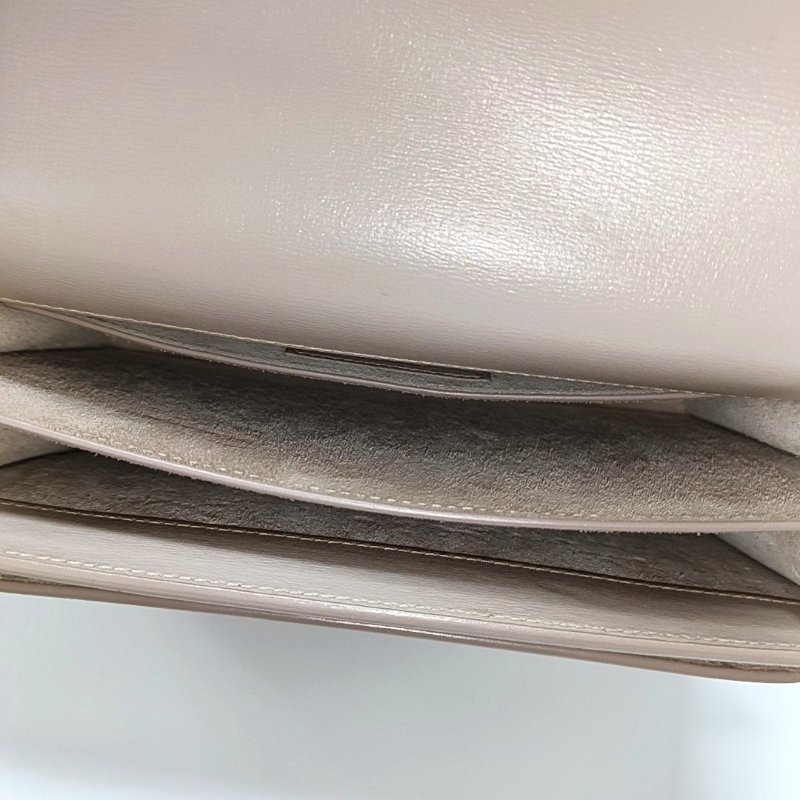 YSL SUNSET中號粉色牛皮日落包單肩包斜挎包銀色五金-6