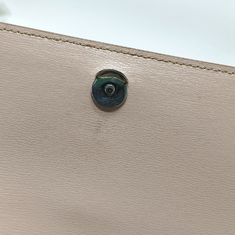 YSL SUNSET中號粉色牛皮日落包單肩包斜挎包銀色五金-7