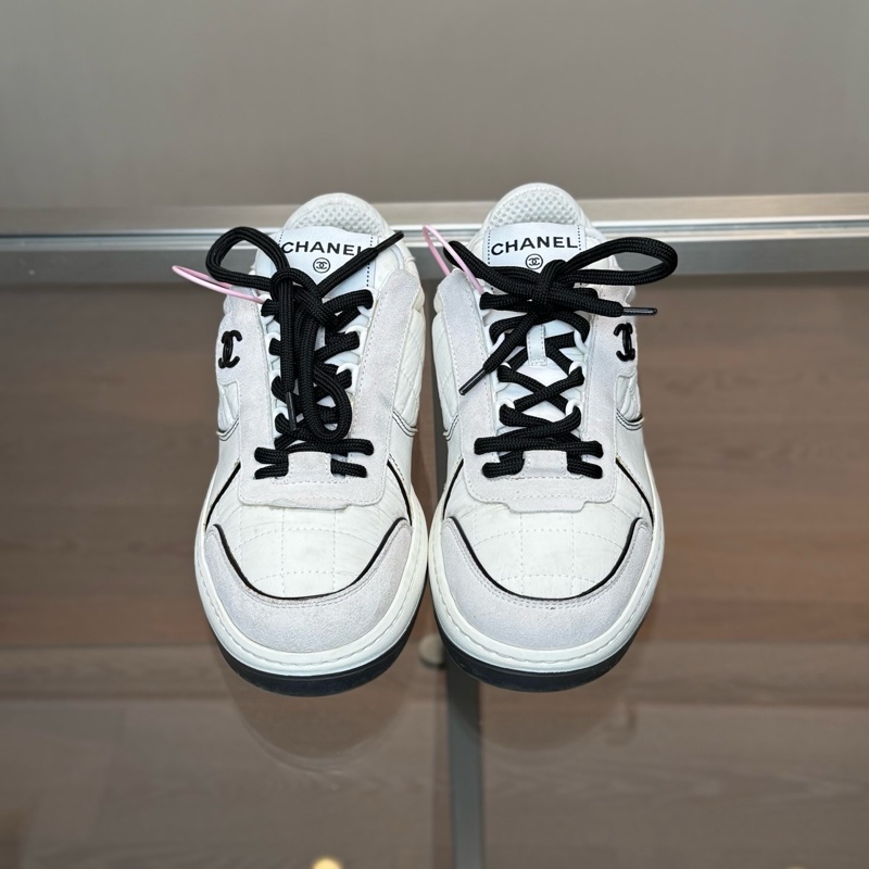 CHANEL/香奈兒 黑白熊貓雙C板鞋 尺碼/36.5碼 98新-1