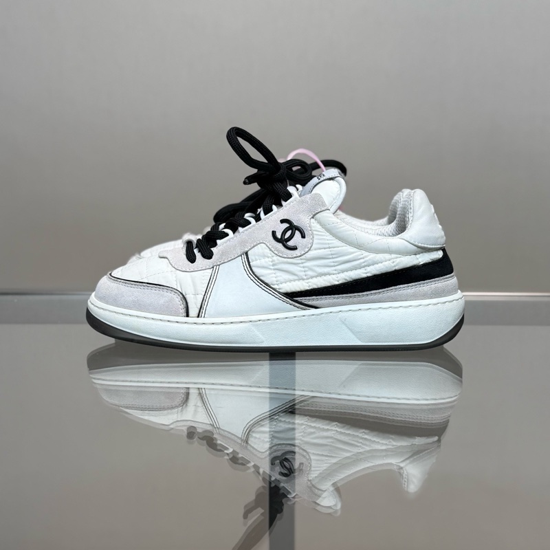 CHANEL/香奈兒 黑白熊貓雙C板鞋 尺碼/36.5碼 98新-4