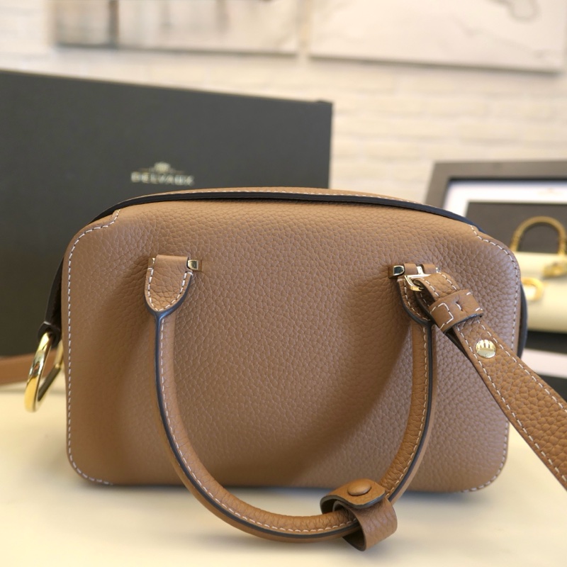 Delvaux Cool Box mini經典尺寸,金金經典配色,9成9新-0