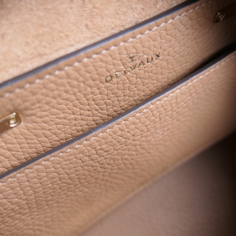 Delvaux Cool Box mini經典尺寸,金金經典配色,9成9新-16