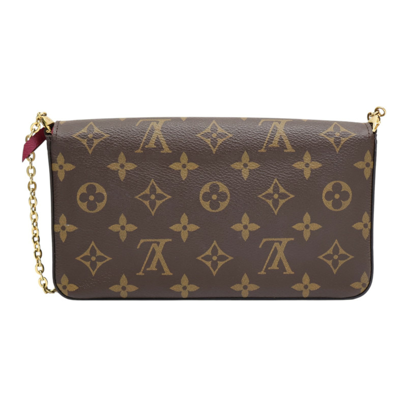 棕色 原花帆布 Felicie Pochette 肩背包 M61276【LOUIS VUITTON LV 路易威登】 M61276-1