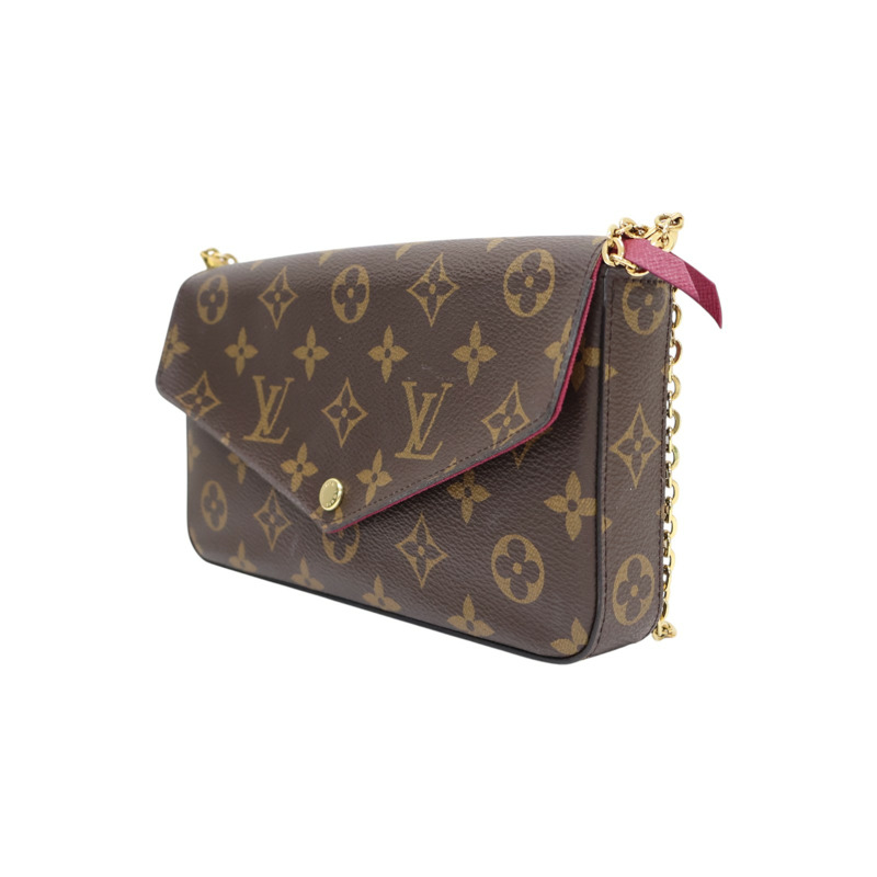 棕色 原花帆布 Felicie Pochette 肩背包 M61276【LOUIS VUITTON LV 路易威登】 M61276-2