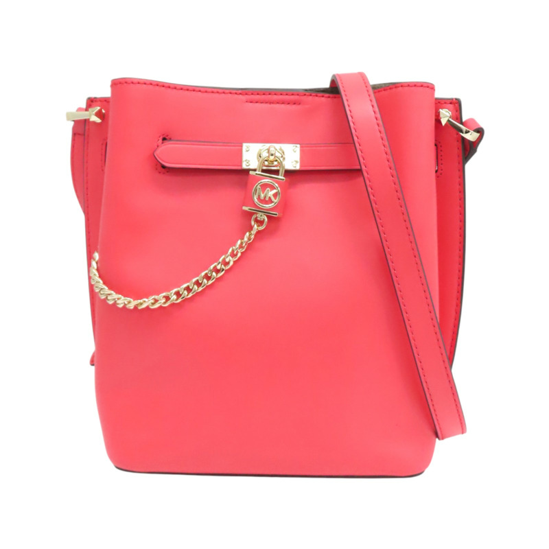 粉色 牛皮 Hamilton Legacy 中型水桶包 肩背包【MICHAEL KORS 麥可寇斯】 30S2L9HM6L-0