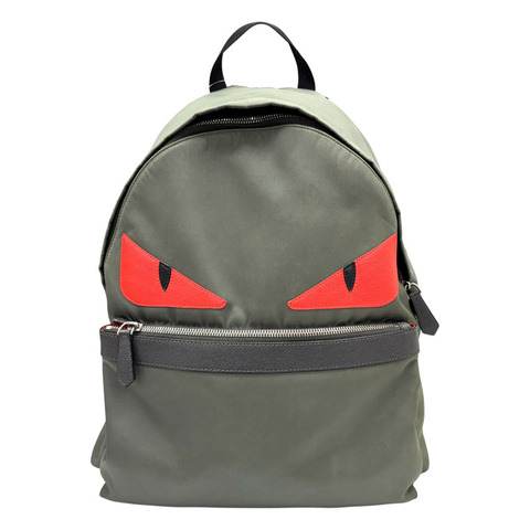 卡其色 尼龍 Bag Bugs 後背包 【FENDI 芬迪】 7VZ012