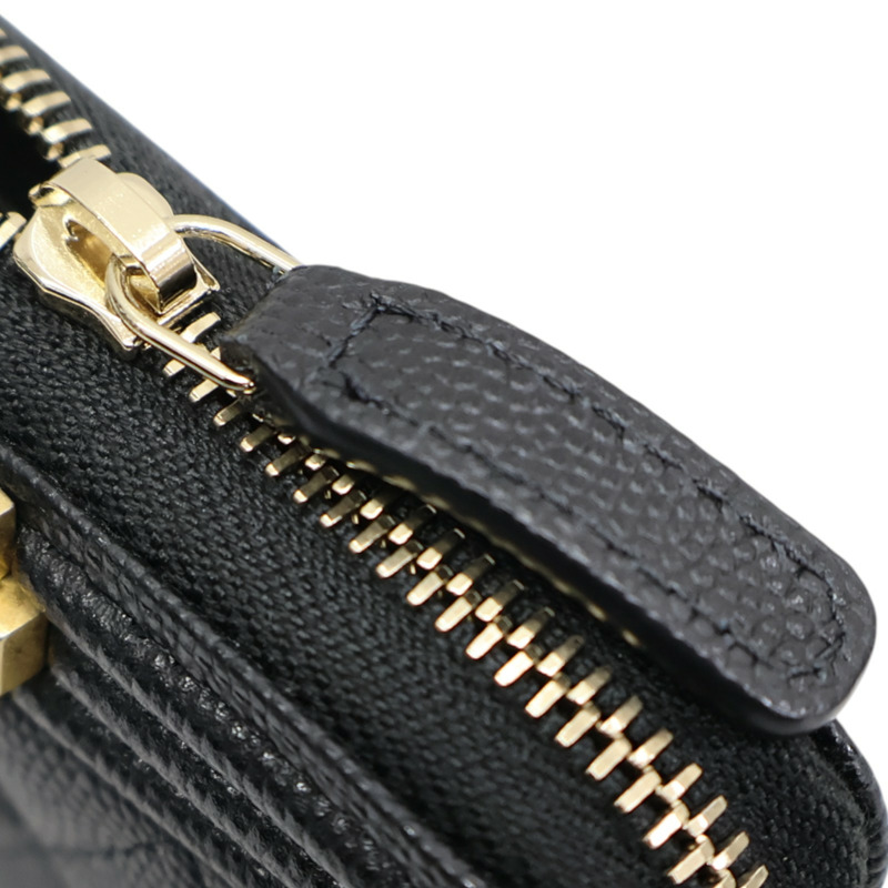 黑色 菱格紋 牛皮 BOY 拉鍊 零錢包【CHANEL 香奈兒】-12