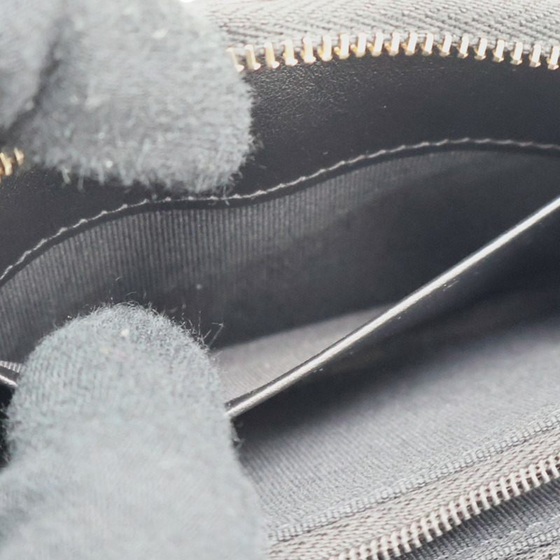 黑色 菱格紋 牛皮 拉鍊 零錢包【CHANEL 香奈兒】-7