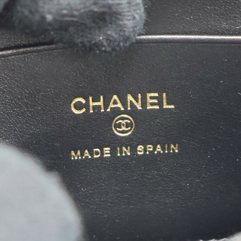 黑色 菱格紋 牛皮 拉鍊 零錢包【CHANEL 香奈兒】-8
