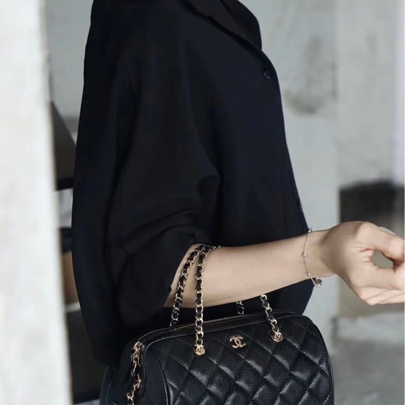 香奈兒 Chanel 25P 保齡球包 (可斜揹/手提) CP值超高 新款💝-1