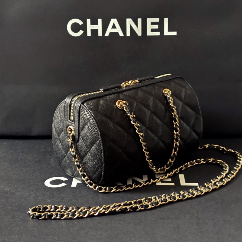 香奈兒 Chanel 25P 保齡球包 (可斜揹/手提) CP值超高 新款💝-34