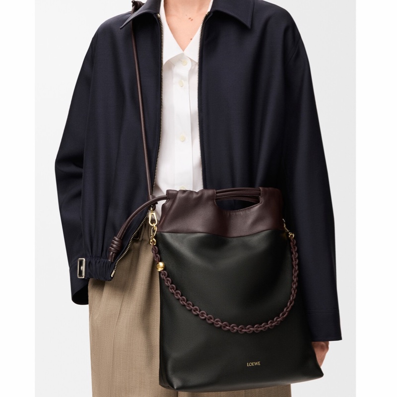 Loewe 女士 Flamenco抽繩單肩包均碼碼38cm*9cm*29cm-7