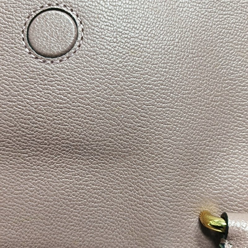 BURBERRY Buckle豆沙色牛皮單肩包手提包金色五金2條可拆卸肩帶-9