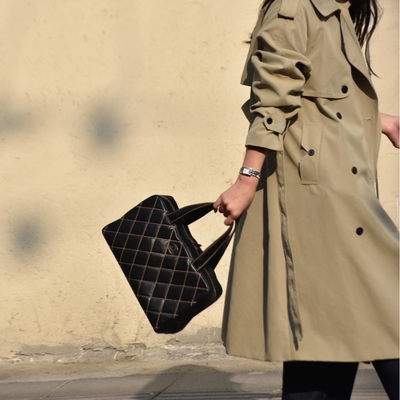 ✨Chanel 牛皮黑銀 波士頓保齡球 太好看 性價比超高😎-1