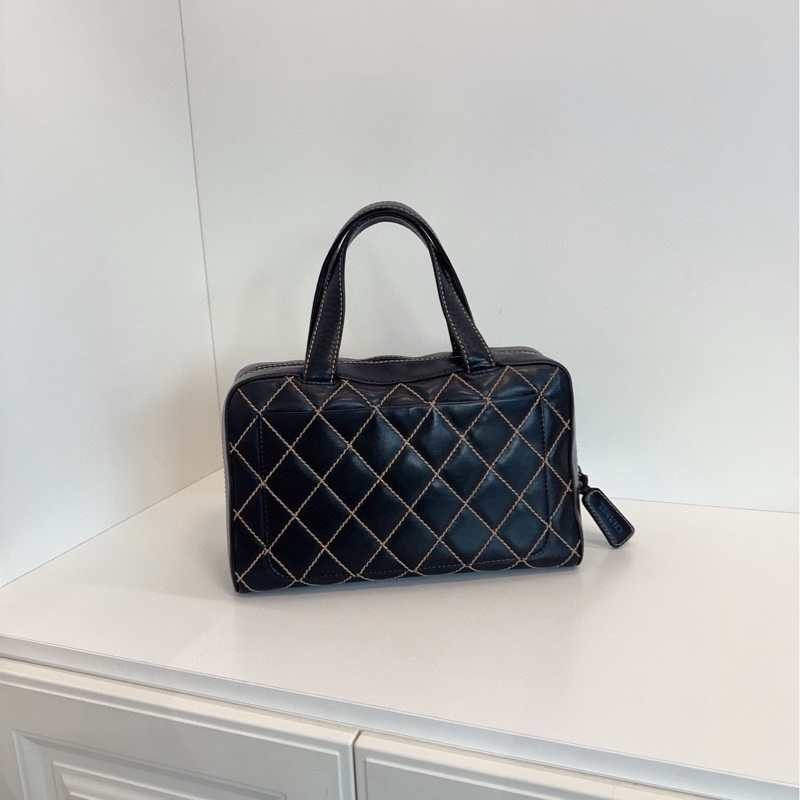 ✨Chanel 牛皮黑銀 波士頓保齡球 太好看 性價比超高😎-4