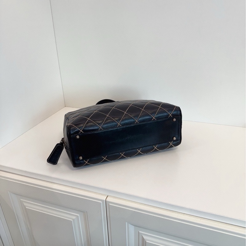 ✨Chanel 牛皮黑銀 波士頓保齡球 太好看 性價比超高😎-6