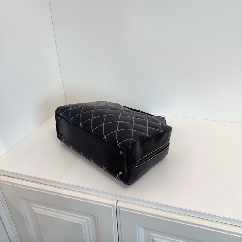 ✨Chanel 牛皮黑銀 波士頓保齡球 太好看 性價比超高😎-7